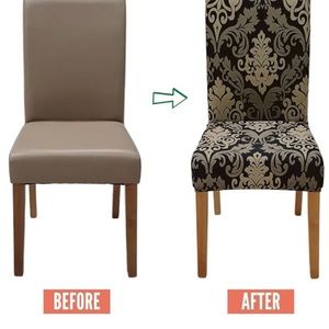 CHAIR COVERS…  6 pack stretch chair cover washable